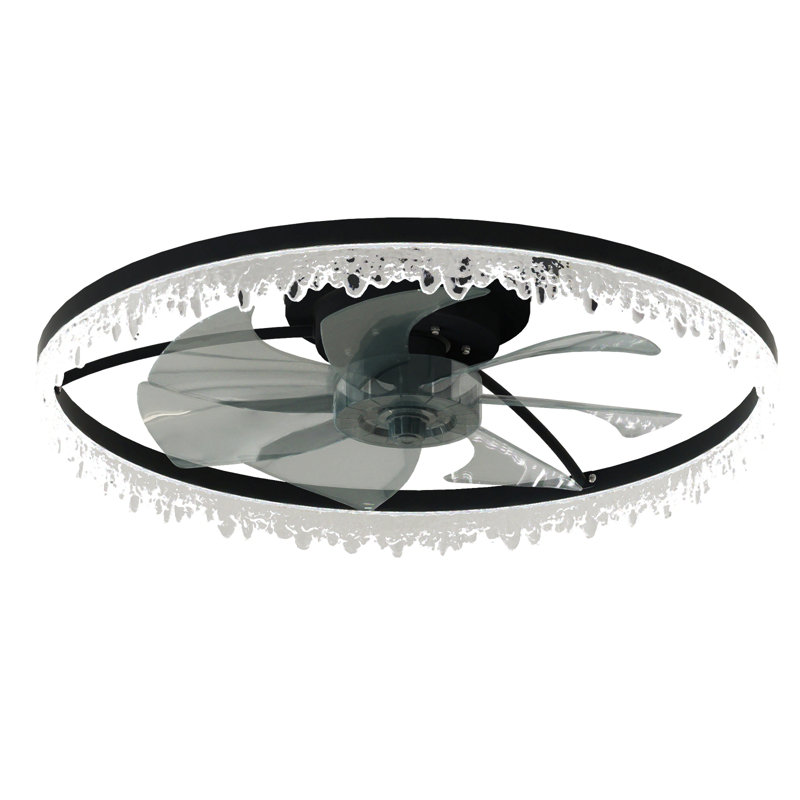 Ventilateur de plafond en cristal avec lumières Luxury