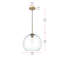 Luminaire suspendu sphérique simple à 1 lumière Snead-92416217-33559759-33591607