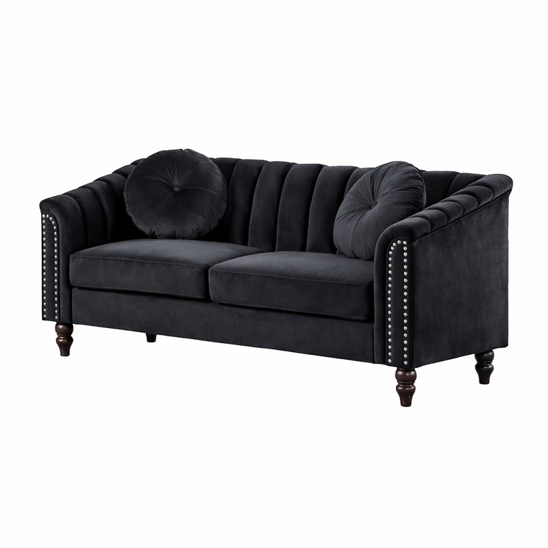 Ercilia 2 - Piece Living Room Set, Very Black