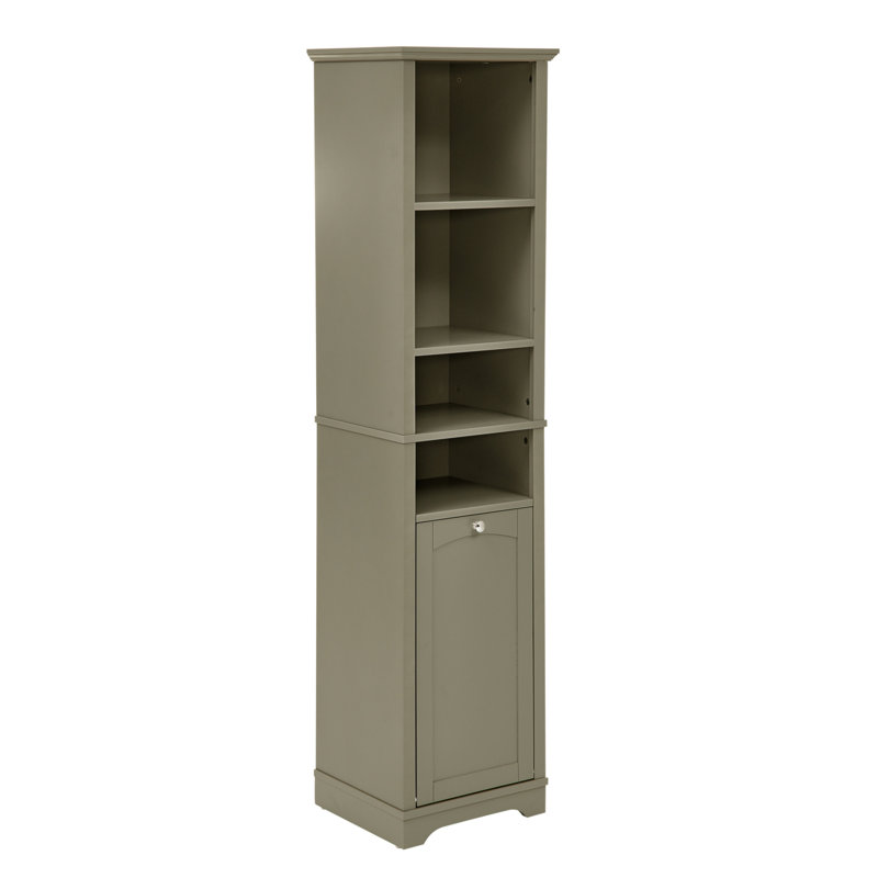 Versatile Bathroom Cabinet With Multiple Shelves And Hidden Storage For Home Organization