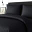 Microfiber Stripe Duvet Complete Set With Striped Pillows & Fitted Sheet-113206104-113206106