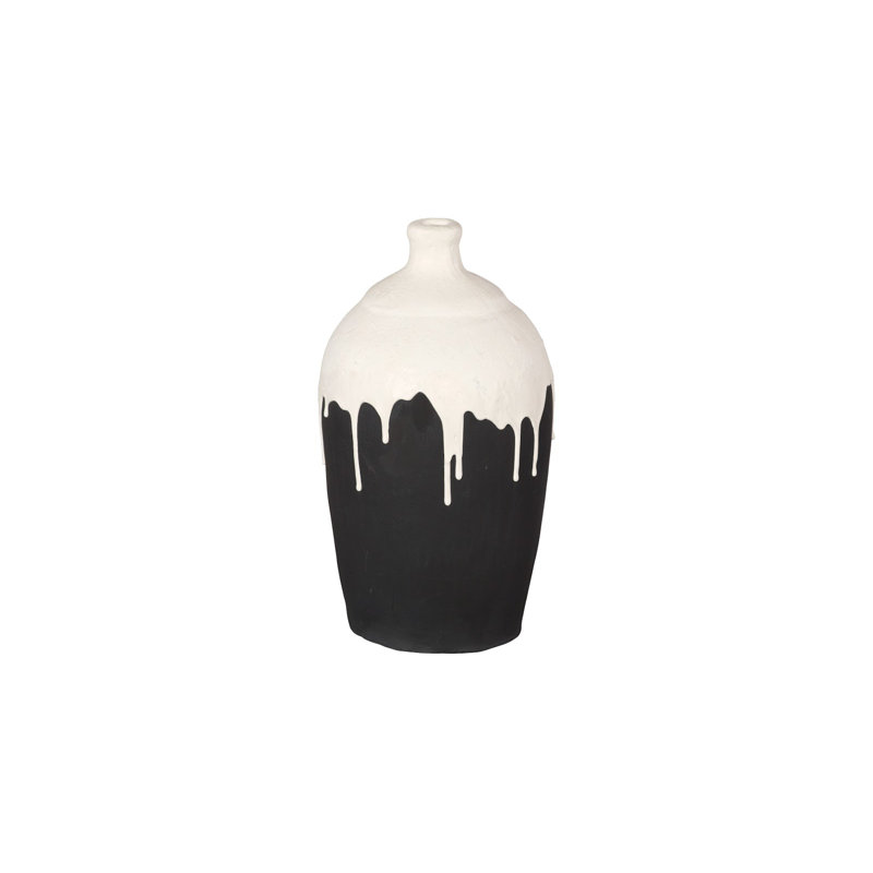 Porcelain Drip Vase, Short