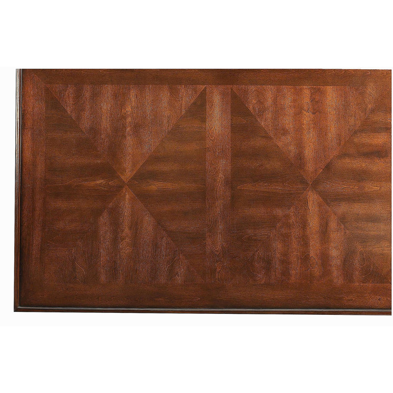 Table basse à quatre tiroirs en bois de noyer avec une tablette