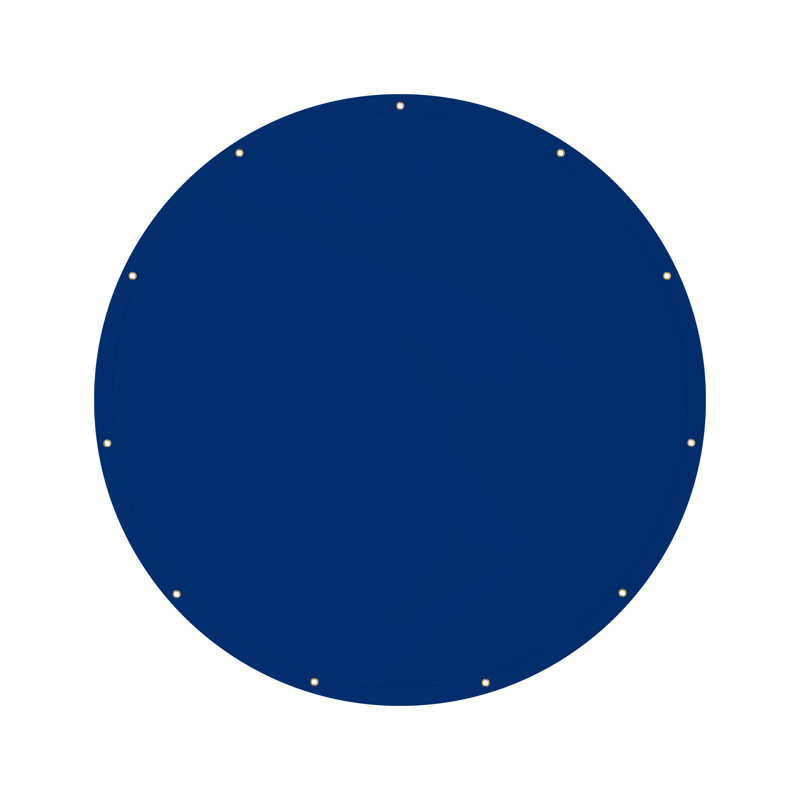 Bâche ronde résistante et résistante à l'eau pour l'extérieur, robuste et résistante (7 x 7 pi), 84", Bleu