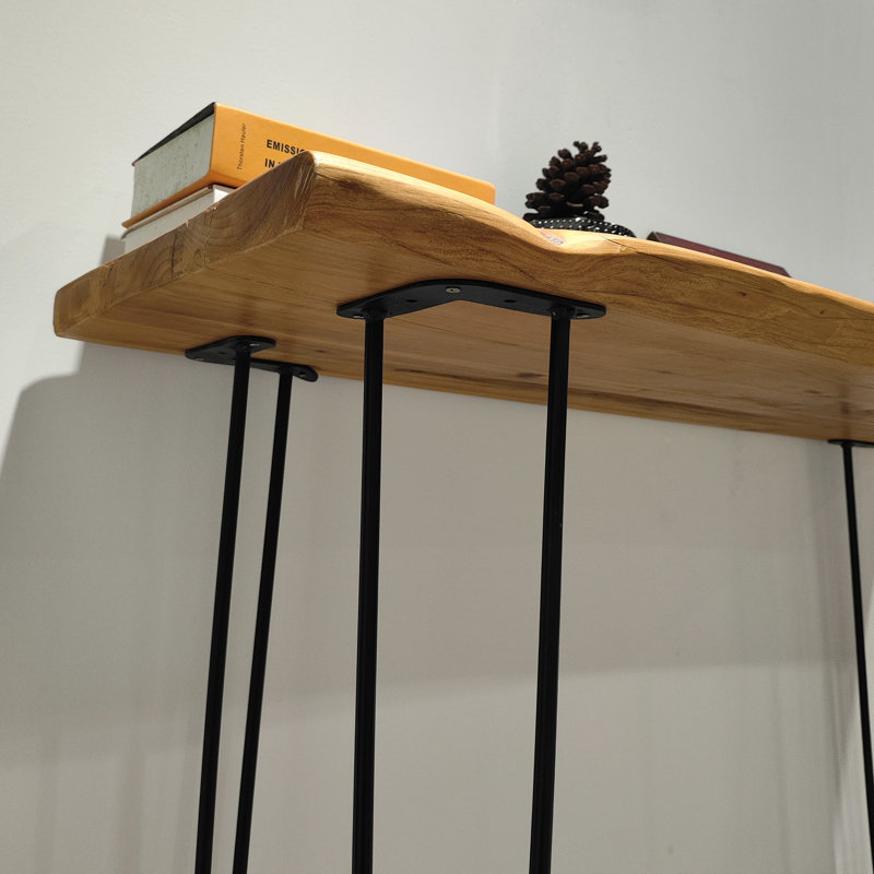 Lincolndale 42.5'' Solid Wood Top Console Table