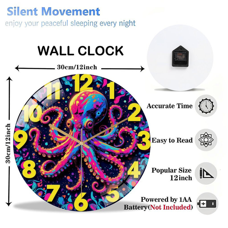 Horloge murale 12 po