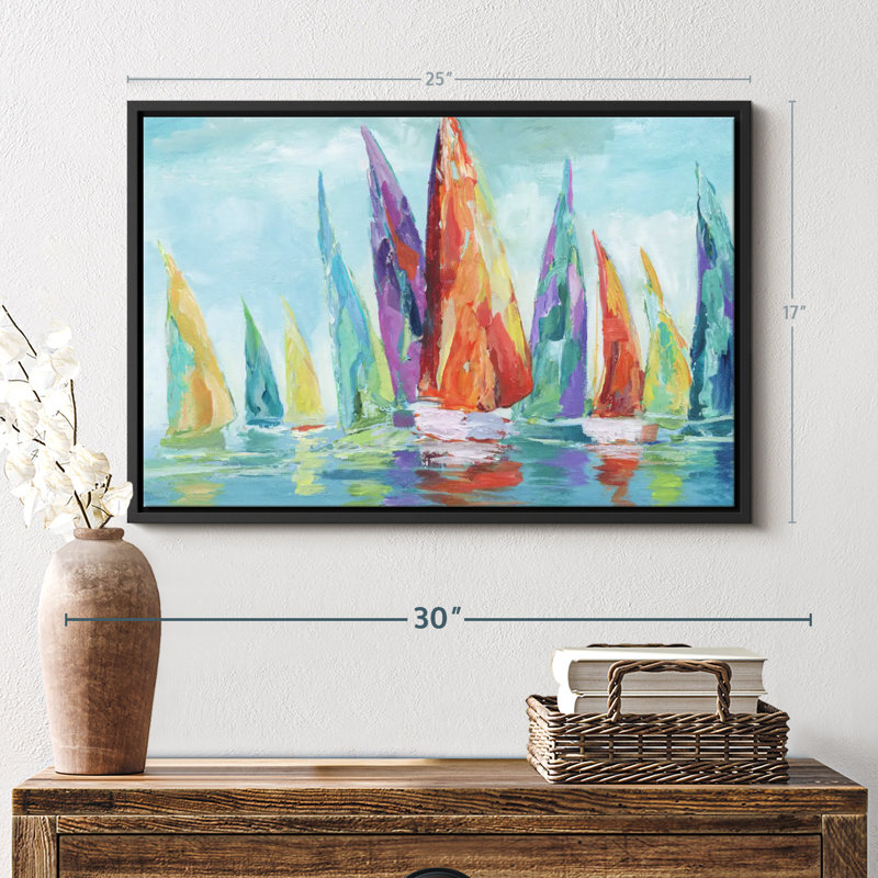 «Fine Day Sailing I», 17" H x 25" W