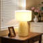 Ensemble de 1 lampe de table en bambou tissé de style Mid-Century-495995827