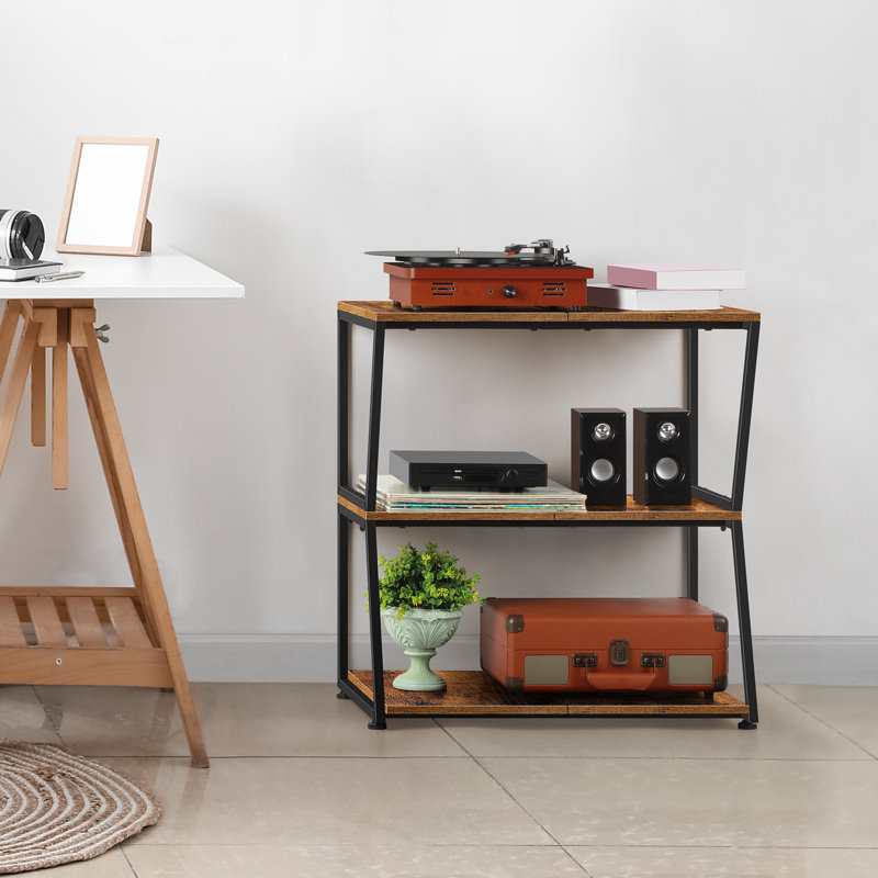 Rangement de bureau multi-usage à 3 niveaux, Bronze