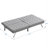 Grey Futon Couch, Ergonomic Design With Wood And Stainless Bed In Grey, Frame Leg, Easy Assembly