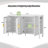 57.5" Modern Storage Sideboard With Door Racks And Side Hooks,MDF Cabinet With Adjustable Shelves-864849067