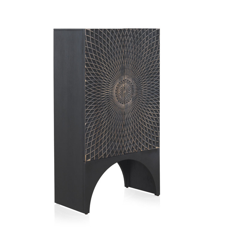 Bibianna 2 Door Solid Wood Wardrobe