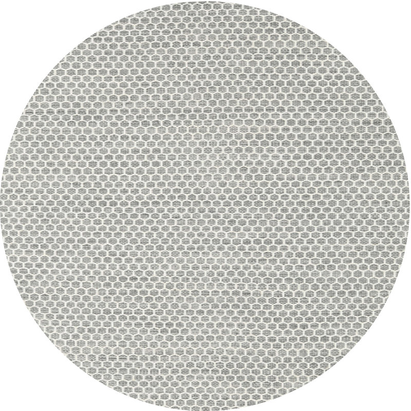 Tapis gris zone contemporaine Sturbridge, Rond 6 pi x 6 pi
