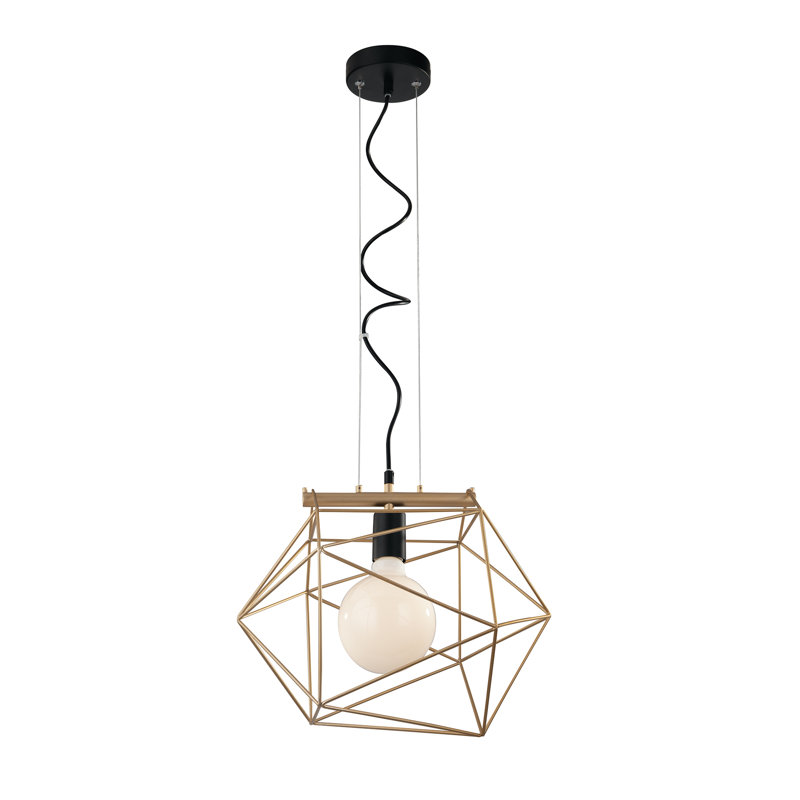 Deance 1 - Light Pendant, Black/Gold, Black/Gold