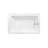 Kingston Brass Aqua Eden 60-Inch Acrylic Rectangular 3-Wall Alcove Tub, Right Hand Drain-108331570-110327990