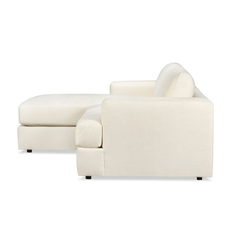 Cayden 2-Piece Upholstered Sectional, Conversation Pearl Basketweave, Left Hand Facing