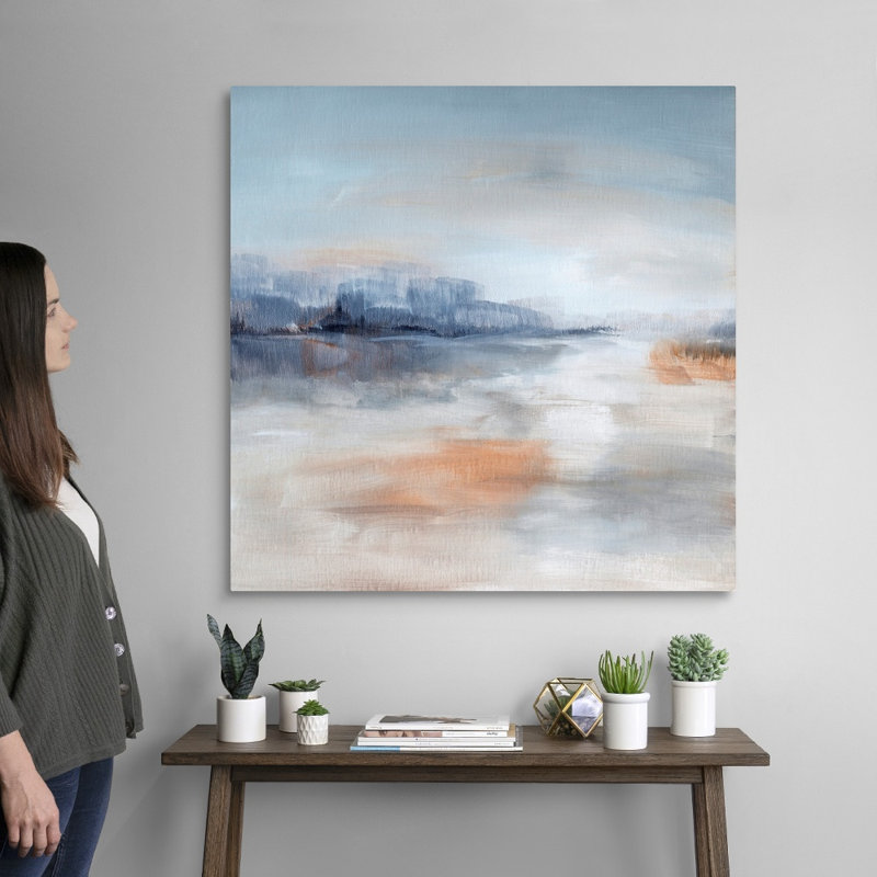 Aqua Terra - reproduction d'art sur toile, Toile tendue, H 36 po x l 36 po x P 1,25 po