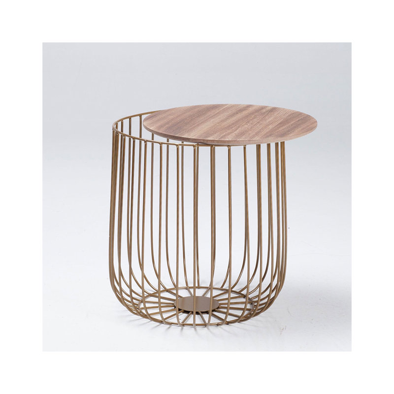 Ardrie Drum Coffee Table with Storage