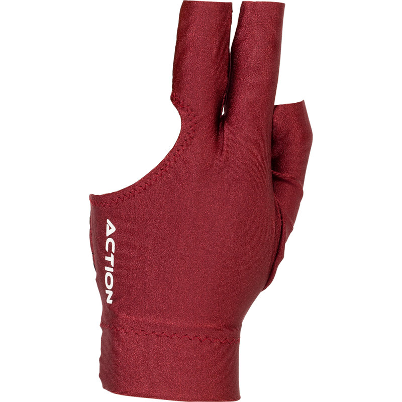 Billiard Gloves Deluxe, Burgundy, Small