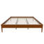 Structure de lit plateforme en bois de bambou sec de 15 pouces de hauteur, avec support en lattes de bois, style moderne et minimaliste, aucun sommier requis, assemblage facile-868214339-868214336