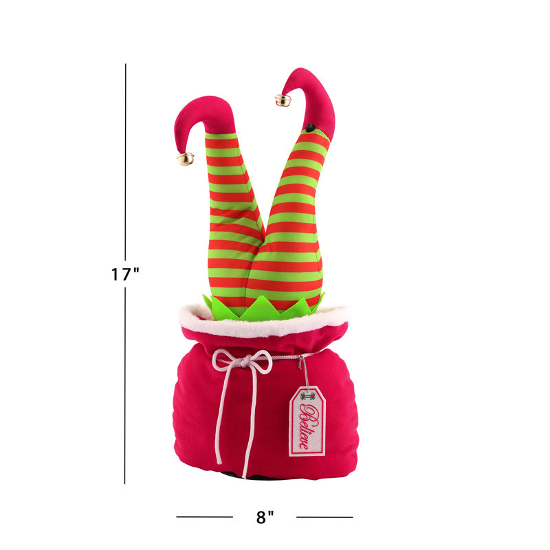 17" Animated Kicker in Bag - Elf