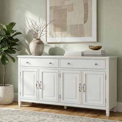 Grande armoire de rangement en bois massif avec tiroirs l 67 po Connaught