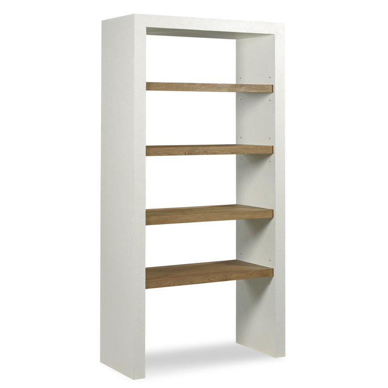 Bibliothèque en bois massif Sculptors H 84 "x l 42"