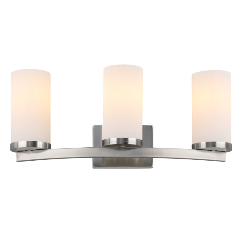 Desta Vanity Bar in Satin Nickel, 3-Light, Satin Nickel