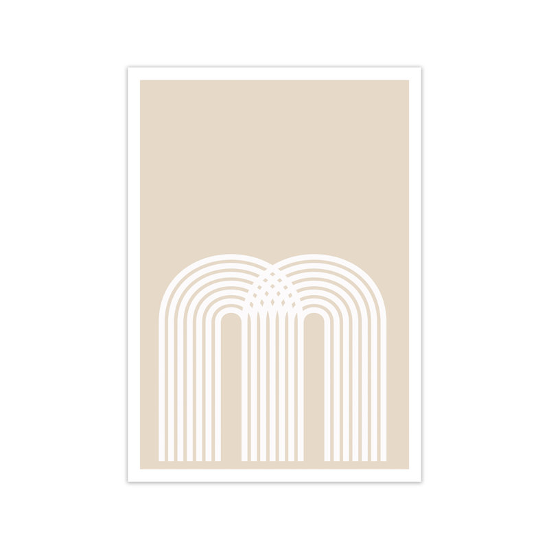Art Deco Neutral Original - Print, No Frame, 42cm H x 30cm W x 1cm D