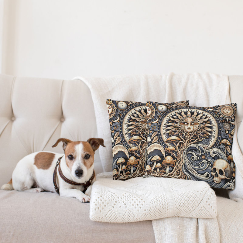 429987_Ambesonne, housse de coussin Boho, H 18 po x l 18 po