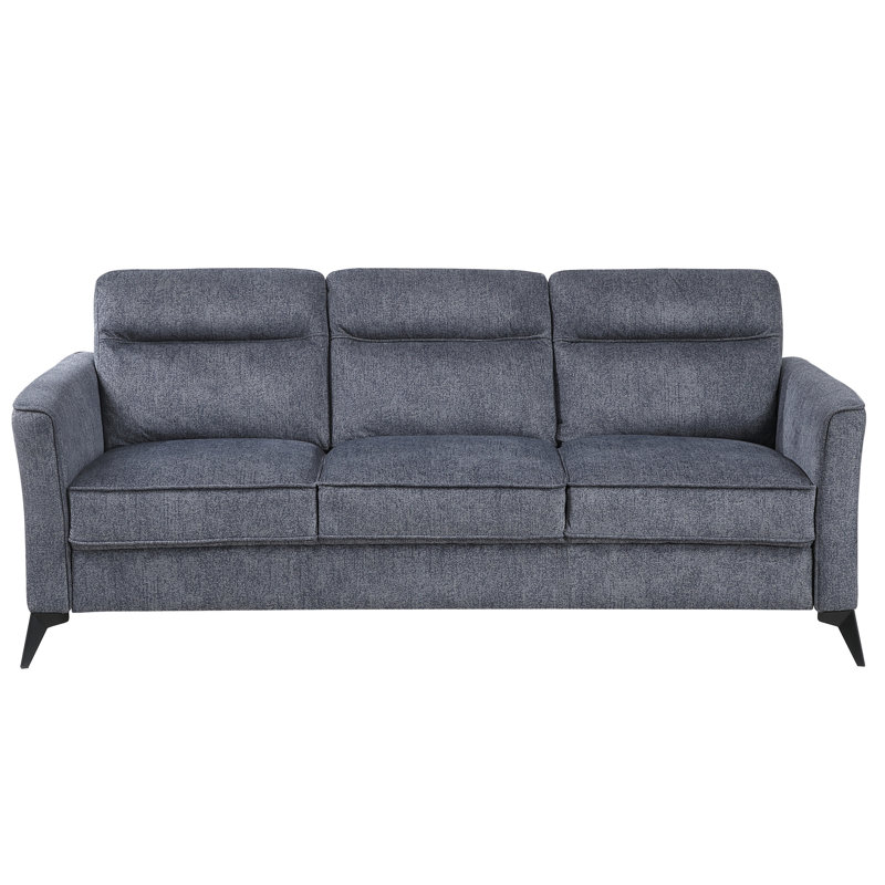Canapé 3 places en microfibre gris foncé Modern