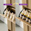 Armoire de rangement pour chaussures avec 3 tiroirs rabattables Dulane, naturel-943726048