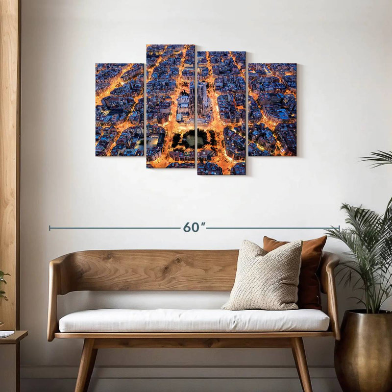 Keesha Barcelona City Lights, H 27 po x l 43 po