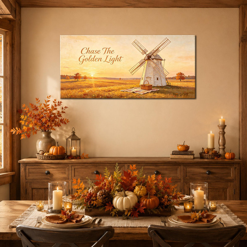 Art mural sur toile CXVU, 20 x 40 pouces, Décoration murale d'automne-17