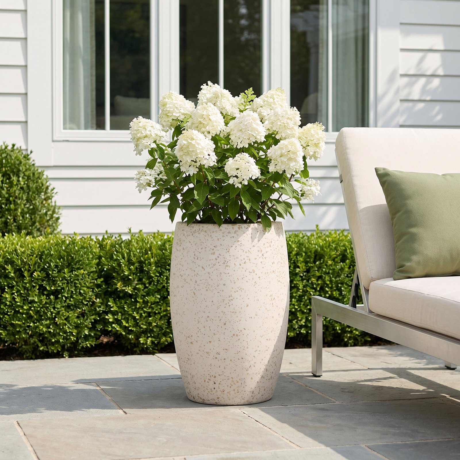 Dantel Pot Planter, 17"H x 12"W x 12"D