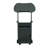 Sit-to-Stand Rolling Adjustable Laptop Cart With Storage
