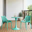 Chaise de salle à manger d'extérieur empilable (ensemble de 2)-1584102103