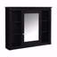 Armoire de rangement murale 35 po x 28 po, armoire à pharmacie, armoire murale moderne avec miroir, armoire à miroir avec 6 tablettes ouvertes (meuble-lavabo non inclus)-1475564024