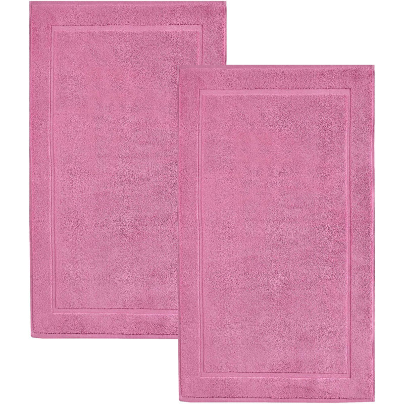 Tapis pour salle de bain Hawmam, Rose