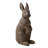 28"H MGO Oversized Bronze Standing Rabbit Statue