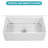 Multifunctional Ceramic Deep White Sink For Modern Kitchens