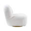 Élégante chaise blanche avec pivot - option de siège élégante, moderne, confortable et confortable