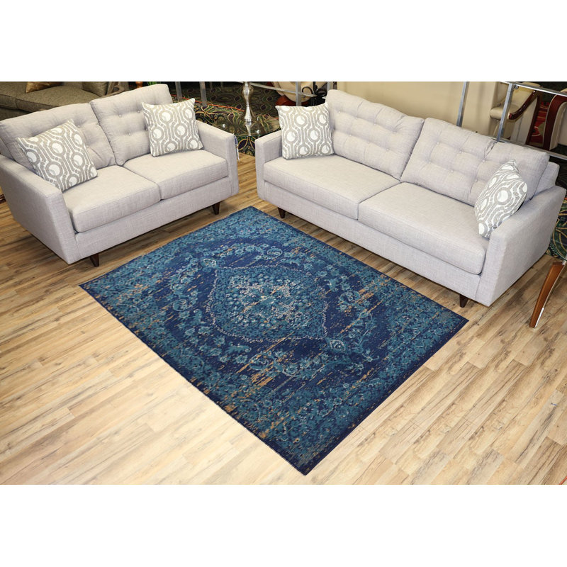 Tapis bleu foncé Josupeit