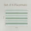  Over&Back Woven Striped Placemats, Set of 4-101293282