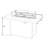 Chelsea Rectangle Aluminum Propane Smokeless Fire Pit Table with Hidden Fuel Tank-1138056778