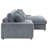 Ashil Upholstered Reversible Chaise Sectional Sofa Fog-439394172