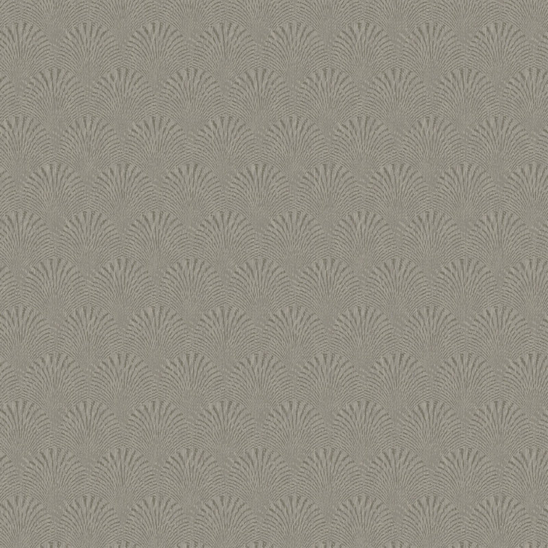 Boutique Geometric Fan Wallpaper Roll, Beige