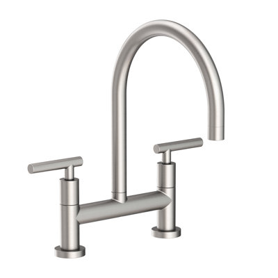 East Linear Kitchen Bridge Faucet