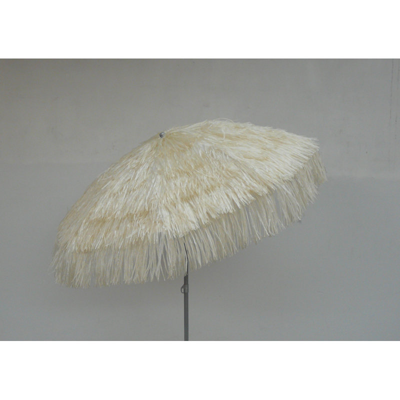 190cm Tilt Beach Parasol, Ecru