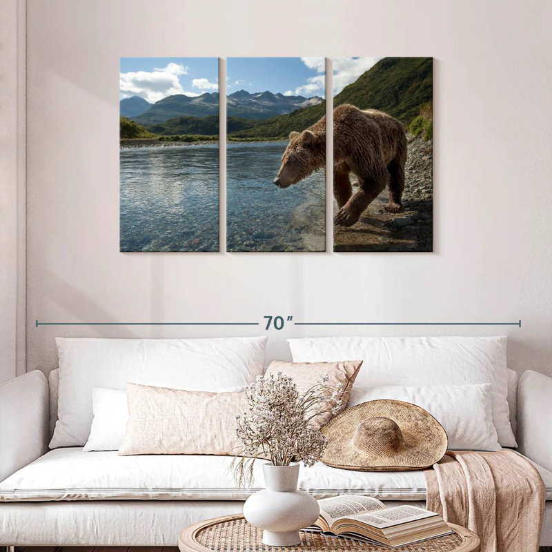 Brampt Katmai Brown Bear, 28" H x 45" W